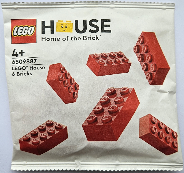 LEGO 6509887 LEGO House 6 Bricks paper bag