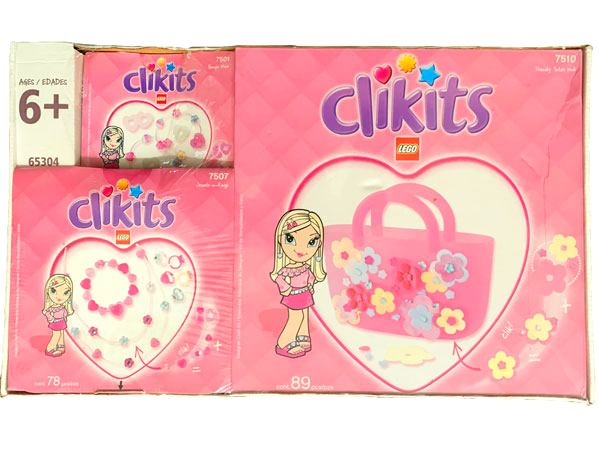 LEGO 65304 Clikits Bundle Pack, Heart (Copack of Sets 7501, 7507, and 7510)