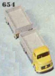 LEGO 654-2 1:87 Mercedes Flatbed Truck/Trailer