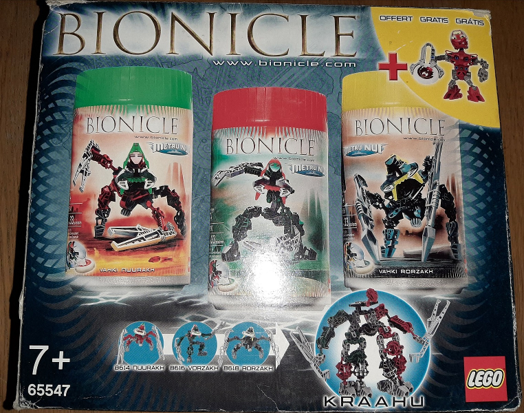 LEGO 65547 BIONICLE Bundle Pack (Sets 8607, 8614, 8616, and 8618) - Kraahu