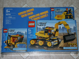 LEGO 65743 City Construction Value Pack (7246, 7242, 7248)