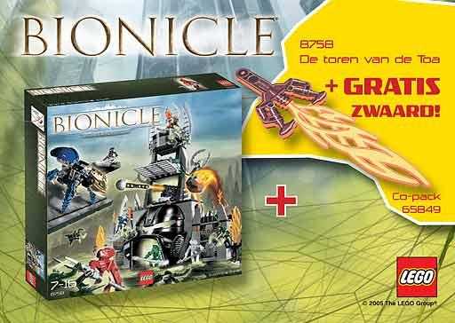 LEGO 65849 BIONICLE Bundle Pack (Copack of Set 8758 with Gear 851097)