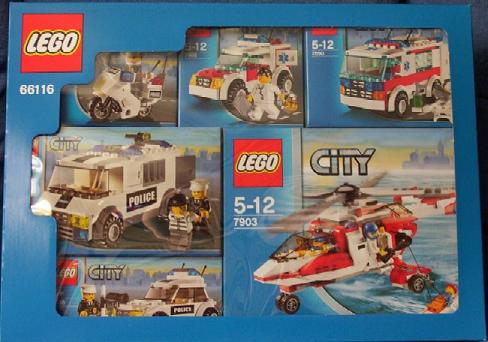 LEGO 66116 City Emergency Services Vehicles (7235, 7236, 7245, 7890, 7902, 7903)