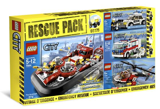 LEGO 66175 City Rescue Pack (7236, 7238, 7890, 7944)