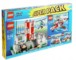 LEGO 66193 City Bundle Pack, Super Pack (Copack of Sets 7890, 7892, 7902, and 7903)
