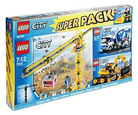LEGO 66194 City Bundle Pack, Super Pack (Copack of Sets 7246, 7248, 7905, and 7990)