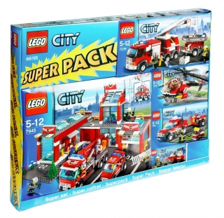 LEGO 66195 City Bundle Pack, Super Pack (Copack of Sets 7238, 7239, 7241, 7942, and 7945)