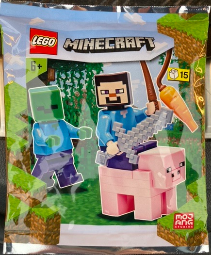 LEGO 662101 Steve, Zombie and Pig foil pack