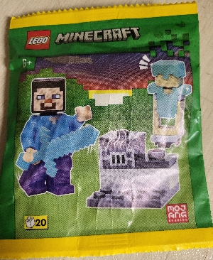 LEGO 662317 Steve with Diamond Armor paper bag