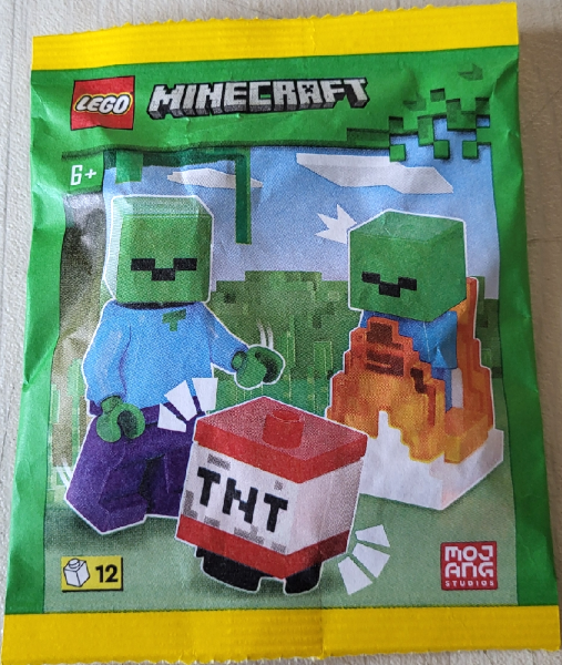 LEGO 662403 Zombie with Burning Baby Zombie and TNT paper bag