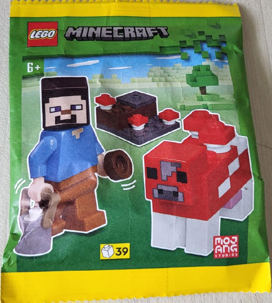 LEGO 662407 Steve with Mooshroom paper bag