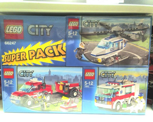 LEGO 66247 City Bundle Pack, Super Pack (Copack of Sets 7741, 7890, and 7942)