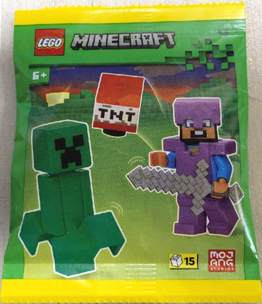 LEGO 662502 Steve with Creeper and TNT paper bag