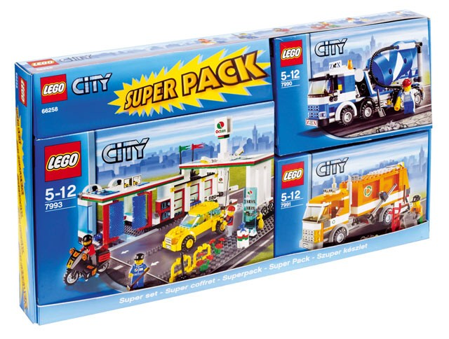LEGO 66258 City Bundle Pack, Super Pack (Copack of Sets 7990, 7991, and 7993)