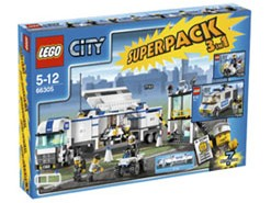 LEGO 66305 City Bundle Pack, Super Pack 3 in 1 (Sets 7235-2, 7245-2, and 7743)