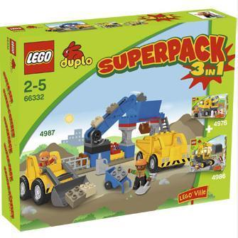 LEGO 66332 DUPLO Bundle Pack, Super Pack 3 in 1 (Sets 4976, 4986, and 4987)