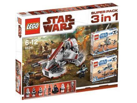 LEGO 66341 Star Wars Bundle Pack, Super Pack 3 in 1 (Sets 8014, 8015, and 8091)
