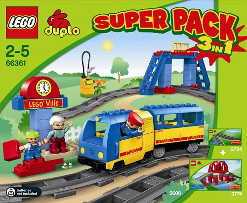 LEGO 66361 DUPLO Bundle Pack, Super Pack 3 in 1 (Sets 2734, 3774, and 5608)