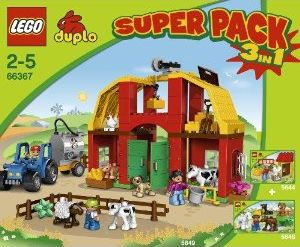 LEGO 66367 DUPLO Bundle Pack, Super Pack 3 in 1 (Sets 5644, 5646, and 5649)
