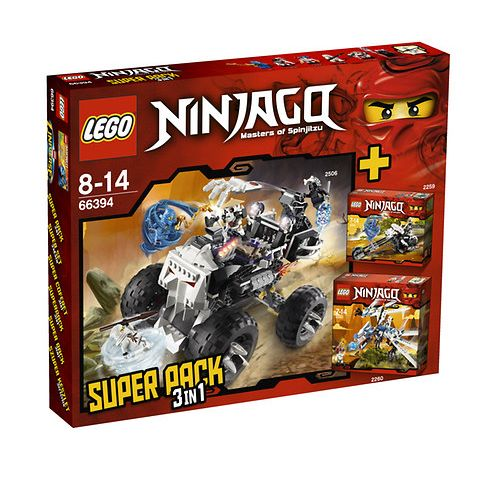 LEGO 66394 NINJAGO Bundle Pack, Super Pack 3 in 1 (Sets 2259, 2260, and 2506)