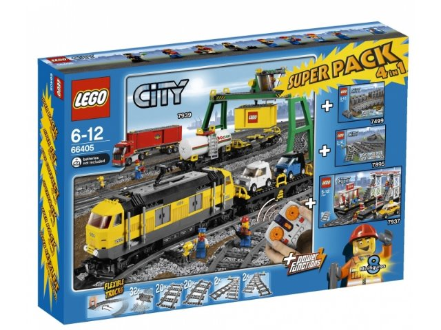 LEGO 66405 City Bundle Pack, Super Pack 4 in 1 (Sets 7499, 7895, 7937, and 7939)