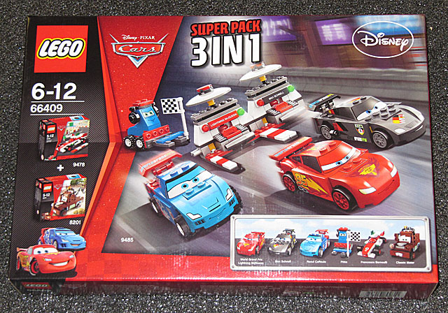 LEGO 66409 Cars 2 Bundle Pack, Super Pack 3 in 1 (Sets 8201, 9478, and 9485)