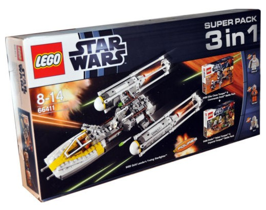 LEGO 66411 Star Wars Bundle Pack, Super Pack 3 in 1 (Sets 9488, 9489, and 9495)