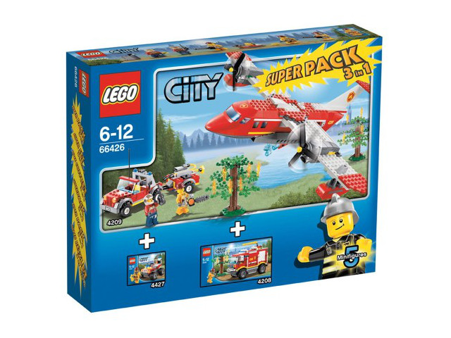 LEGO 66426 City Bundle Pack, Super Pack 3 in 1 (Sets 4208, 4209, and 4427)