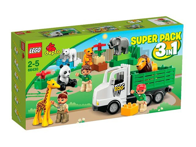 LEGO 66430 DUPLO Bundle Pack, Super Pack 3 in 1 (Sets 4962, 6172, and 6173)