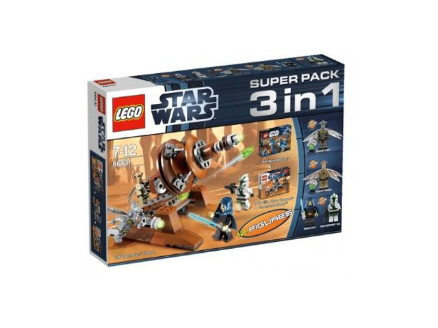 LEGO 66431 Star Wars Bundle Pack, Super Pack 3 in 1 (Sets 7914, 9488, and 9491)