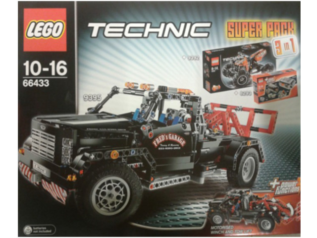 LEGO 66433 Technic Bundle Pack, Super Pack 3 in 1 (Sets 8293, 9392, and 9395)