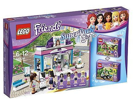 LEGO 66434 Friends Bundle Pack, Super Pack 3 in 1 (Sets 3187, 3934, and 3935)