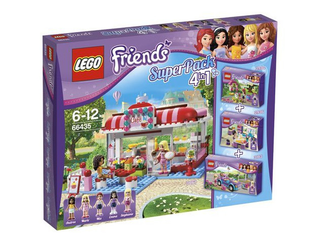 LEGO 66435 Friends Bundle Pack, Super Pack 4 in 1 (Sets 3061, 3183, 3934, and 3936)