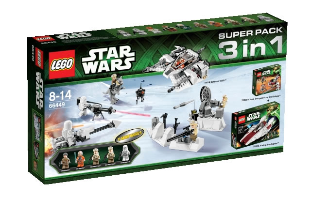LEGO 66449 Star Wars Bundle Pack, Super Pack 3 in 1 (Sets 75000, 75003, and 75014)