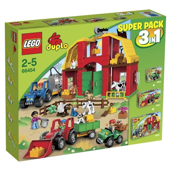 LEGO 66454 DUPLO Bundle Pack, Super Pack 3 in 1 (Sets 5645, 5647, and 5649)