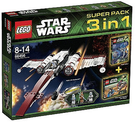 LEGO 66456 Star Wars Bundle Pack, Super Pack 3 in 1 (Sets 75002, 75004, and 75012)