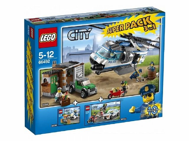LEGO 66492 City Bundle Pack, Super Pack 3 in 1 (Sets 60041, 60042, and 60046)