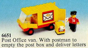 LEGO 6651 Post Office Van