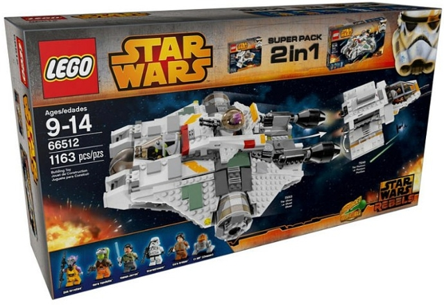 LEGO 66512 Star Wars Bundle Pack, Super Pack 2 in 1 (Sets 75048 and 75053)