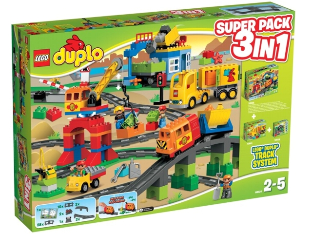 LEGO 66524 DUPLO Bundle Pack, Super Pack 3 in 1 (Sets 10506, 10508, and 10601)
