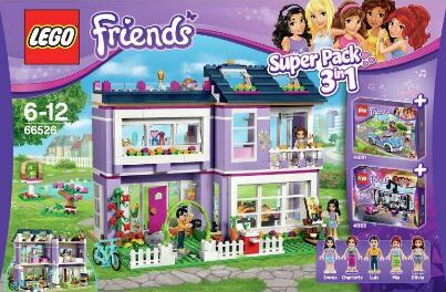 LEGO 66526 Friends Bundle Pack, Super Pack 3 in 1 (Sets 41091, 41095, and 41103)