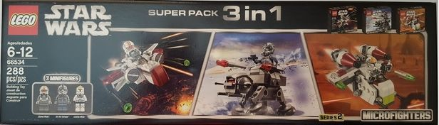LEGO 66534 Star Wars Bundle Pack, Super Pack 3 in 1 (Sets 75072, 75075, and 75076)