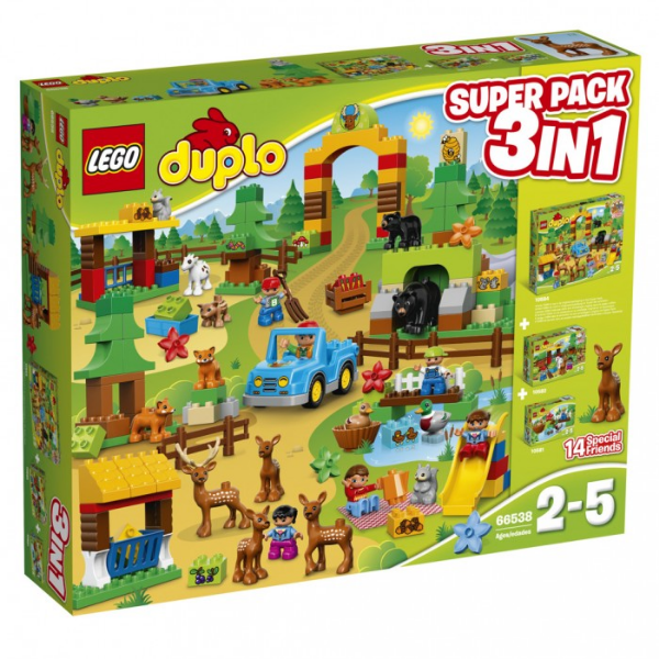 LEGO 66538 DUPLO Bundle Pack, Super Pack 3 in 1 (Sets 10581, 10582, and 10584)