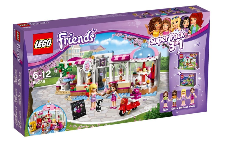 LEGO 66539 Friends Bundle Pack, Super Pack 3 in 1 (Sets 41110, 41116, and 41119)