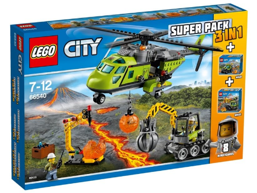 LEGO 66540 City Bundle Pack, Super Pack 3 in 1 (Sets 60121, 60122, and 60123)