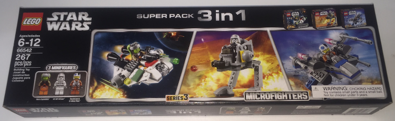 LEGO 66542 Star Wars Bundle Pack, Super Pack 3 in 1 (Sets 75125, 75127, and 75130)