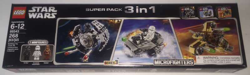 LEGO 66543 Star Wars Bundle Pack, Super Pack 3 in 1 (Sets 75126, 75128, and 75129)