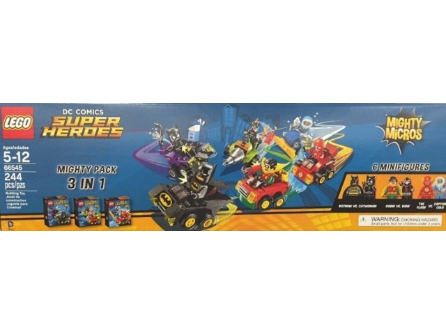 LEGO 66545 Super Heroes Bundle Pack, Mighty Micros, Mighty Pack 3 in 1 (Sets 76061, 76062, and 76063)
