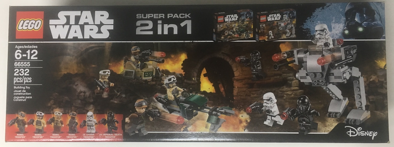 LEGO 66555 Star Wars Bundle Pack, Super Pack 2 in 1 (Sets 75164 and 75165)