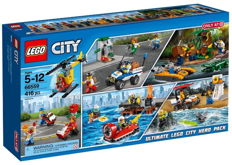 LEGO 66559 Ultimate LEGO City Hero Pack 5 in 1 (60100, 60106, 60136, 60157, 60163)